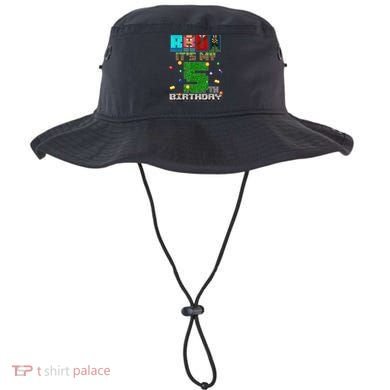 Bruh It'S My 5th Birthday Video Game Pixel Bday Bucket Hat