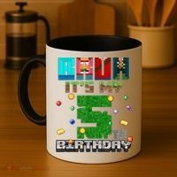 Bruh It'S My 5th Birthday Video Game Pixel Bday Coffee Mug thumb 4