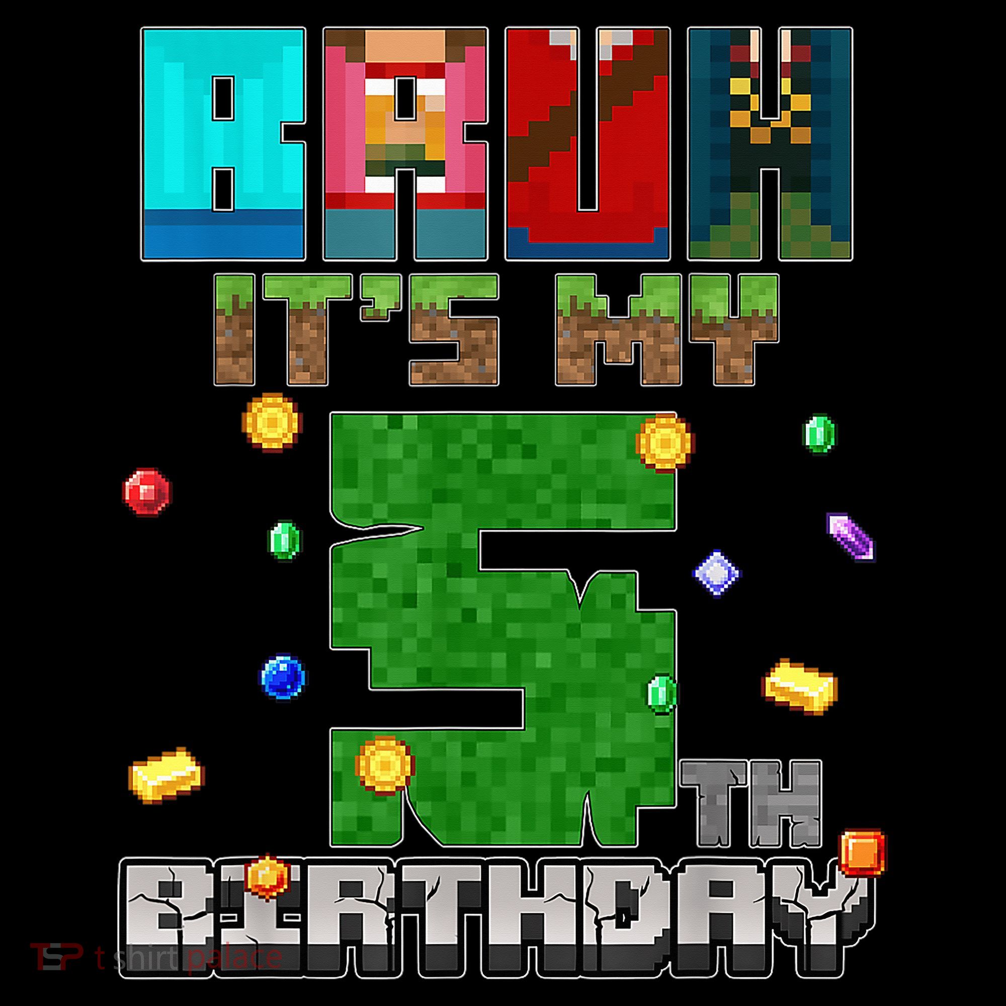 Bruh It'S My 5th Birthday Video Game Pixel Bday Women's Hoodie
