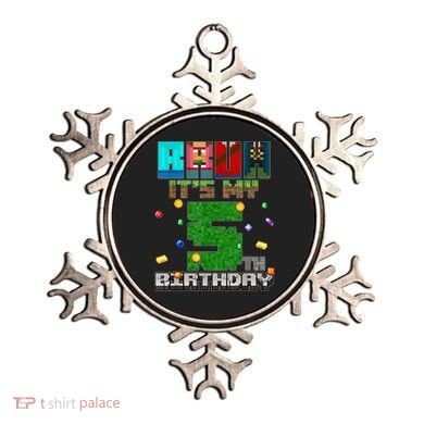 Bruh It'S My 5th Birthday Video Game Pixel Bday Ornament