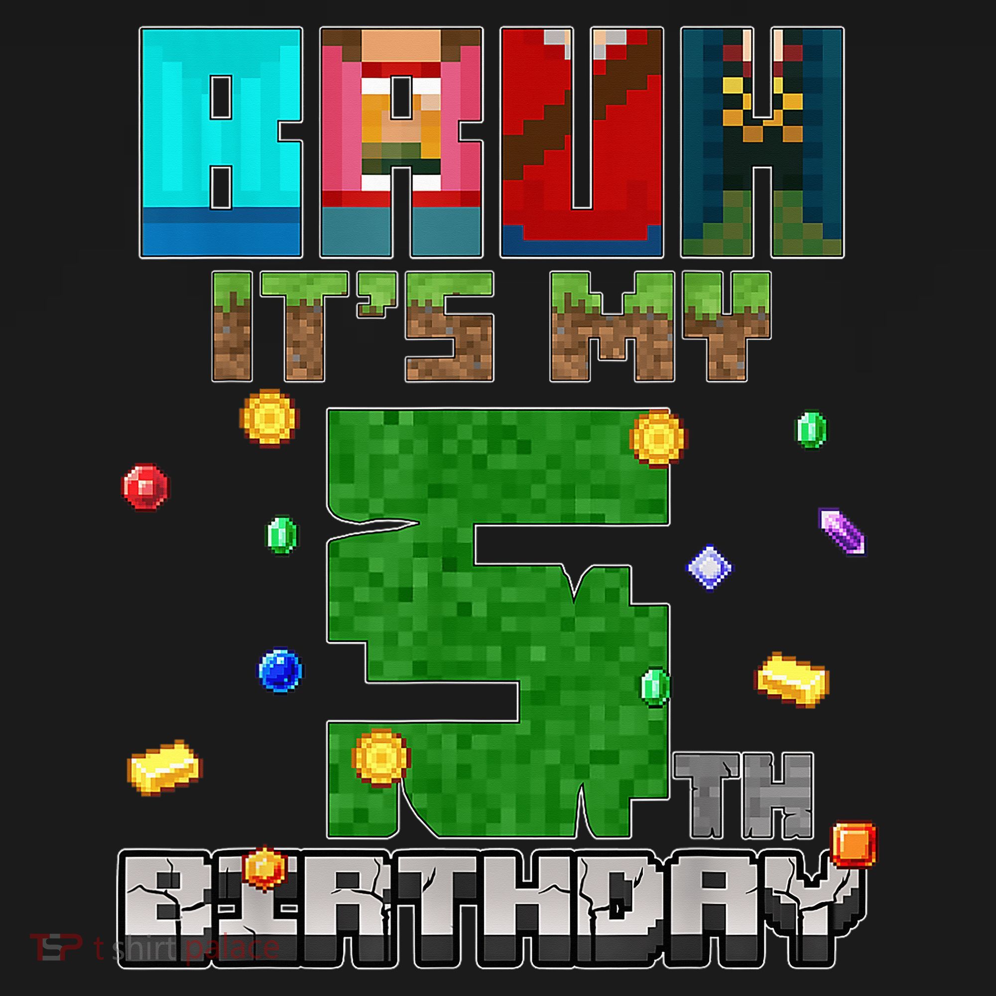 Bruh It'S My 5th Birthday Video Game Pixel Bday Women's Tank Top