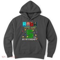 Bruh It'S My 5th Birthday Video Game Pixel Bday Hoodie thumb 0
