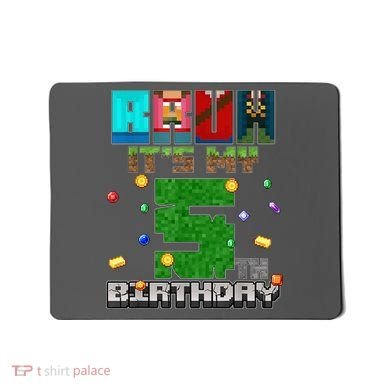 Bruh It'S My 5th Birthday Video Game Pixel Bday Mousepad