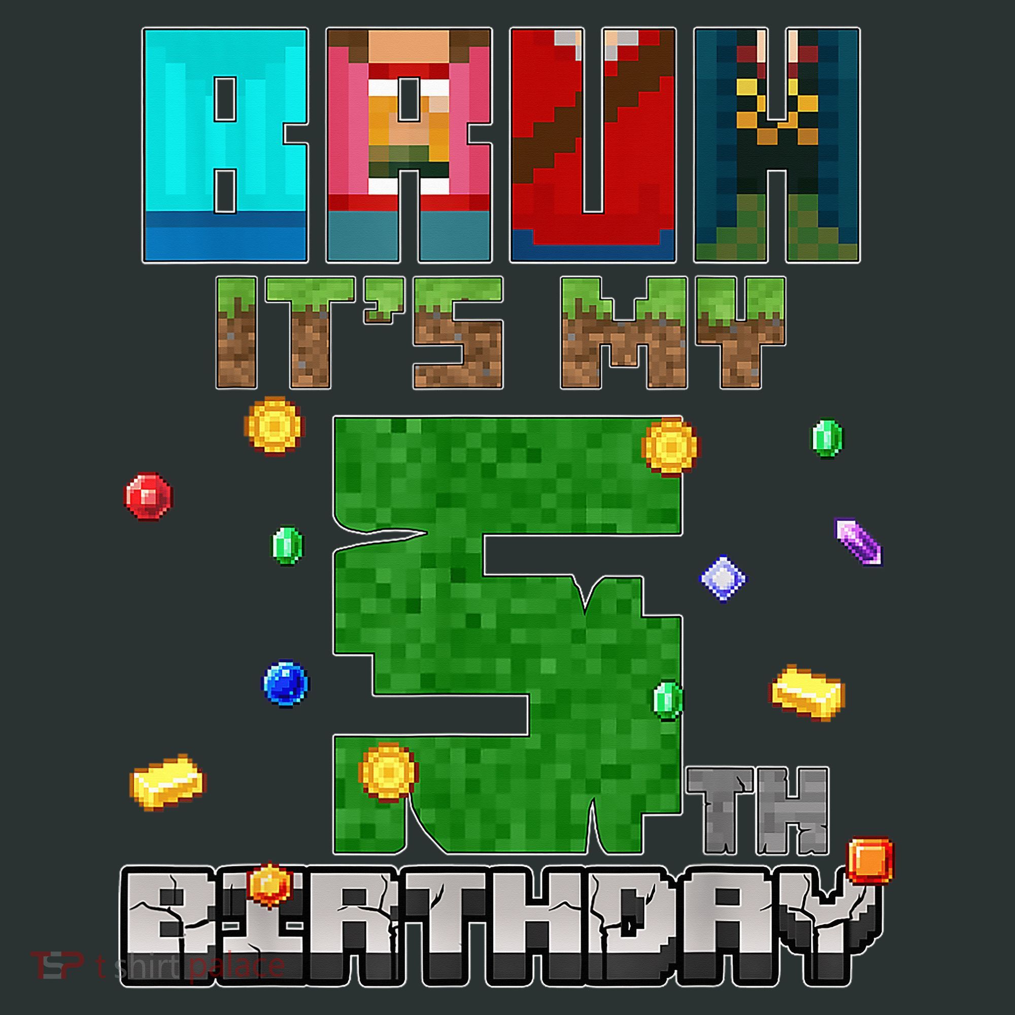 Bruh It'S My 5th Birthday Video Game Pixel Bday Mousepad