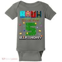 Bruh It'S My 5th Birthday Video Game Pixel Bday Baby Bodysuit thumb 0