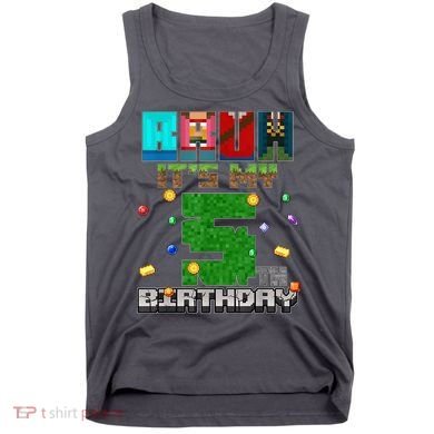 Bruh It'S My 5th Birthday Video Game Pixel Bday Tank Top