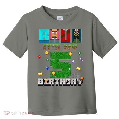 Bruh It'S My 5th Birthday Video Game Pixel Bday Toddler T-Shirt