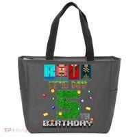 Bruh It'S My 5th Birthday Video Game Pixel Bday Tote Bag thumb 0