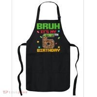 Bruh It'S My 6th Birthday 6 Years Old Birthday Gaming Pixel Apron thumb 0