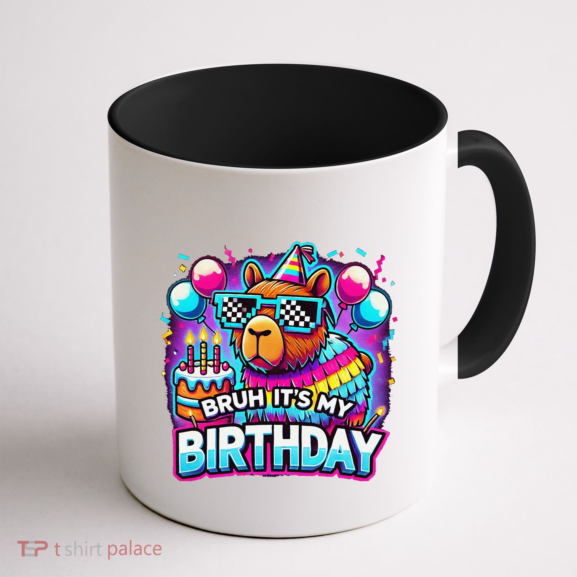 Bruh Its My Birthday Capybara Family Party Bday Gift Coffee Mug