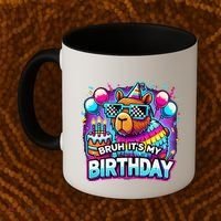 Bruh Its My Birthday Capybara Family Party Bday Gift Coffee Mug thumb 2
