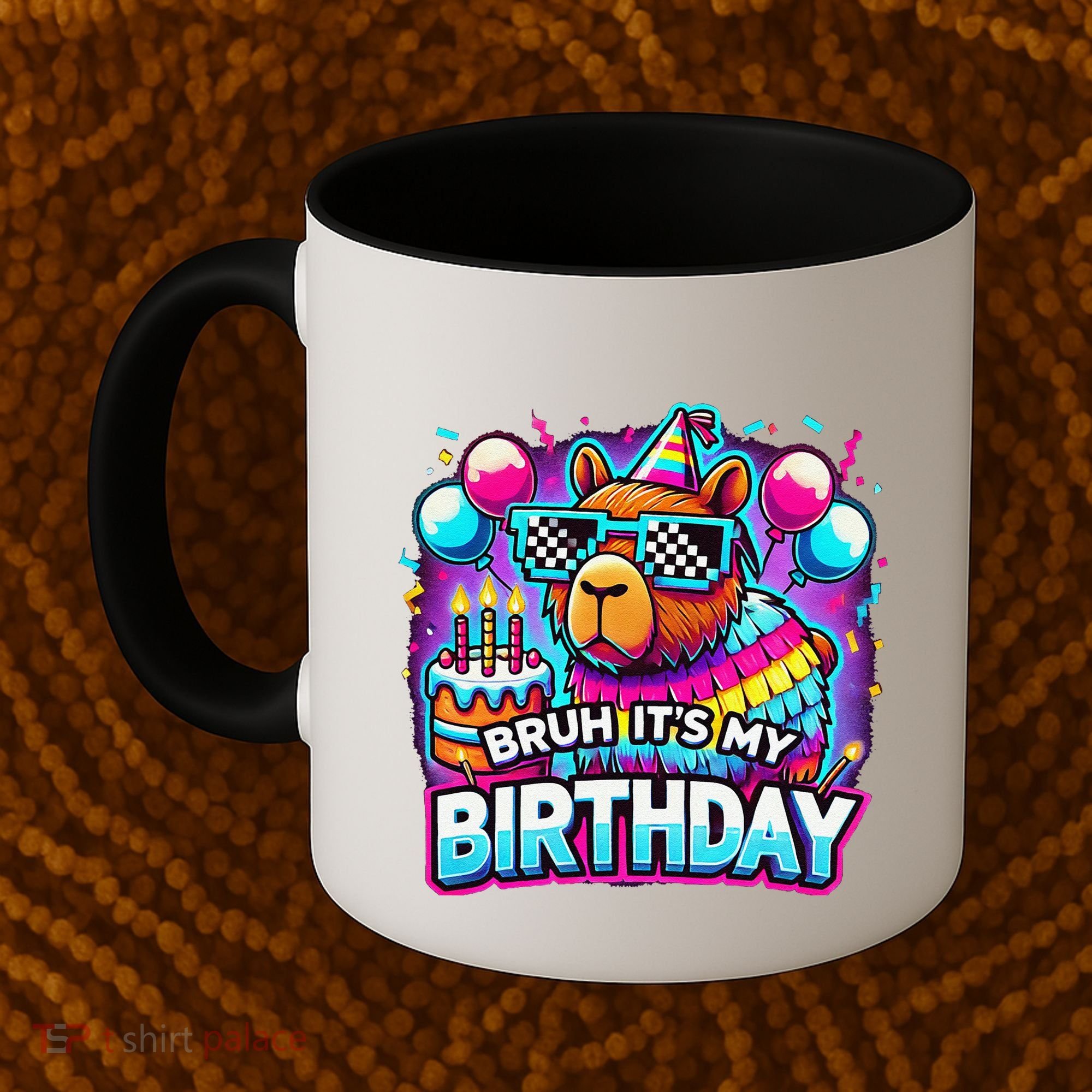 Bruh Its My Birthday Capybara Family Party Bday Gift Coffee Mug
