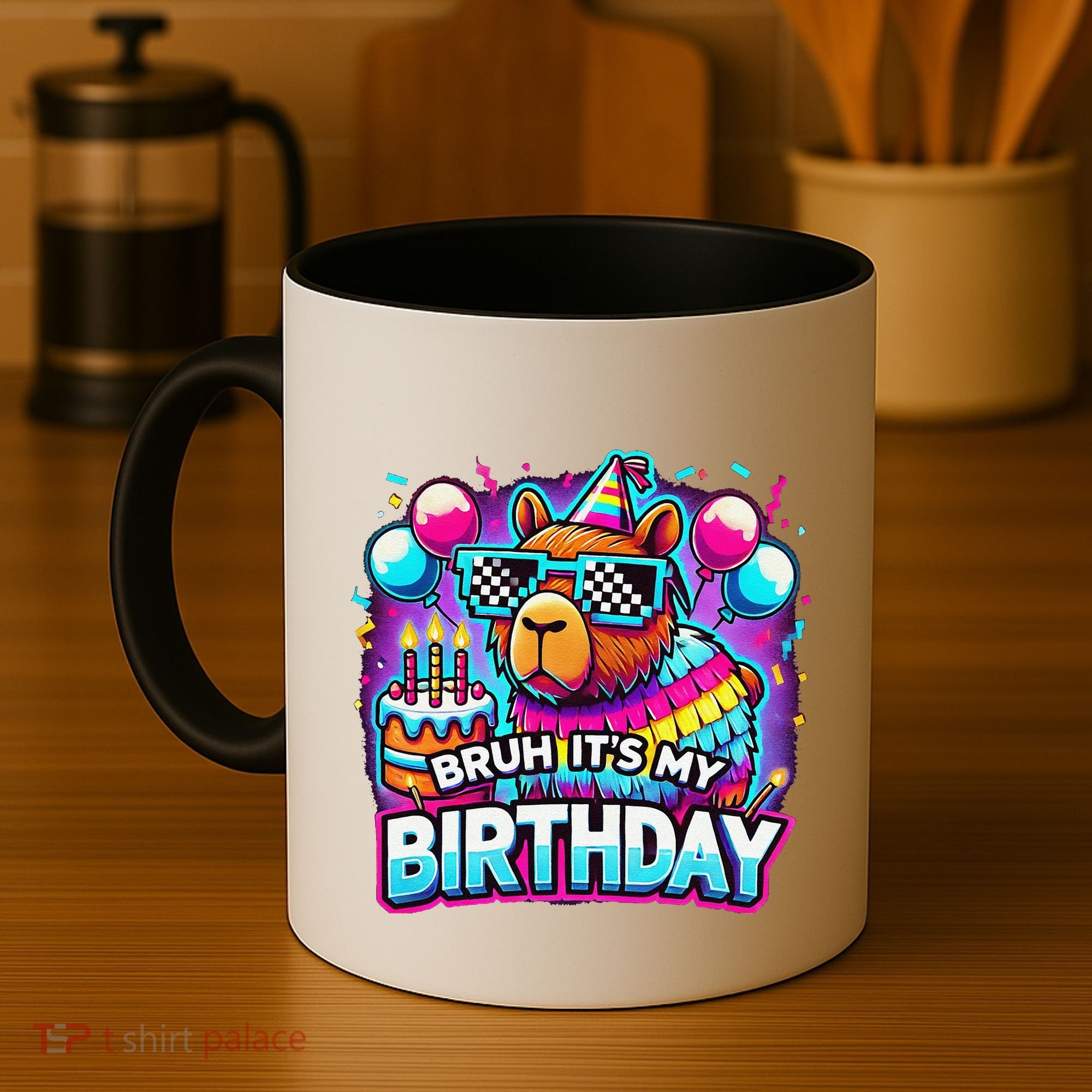 Bruh Its My Birthday Capybara Family Party Bday Gift Coffee Mug