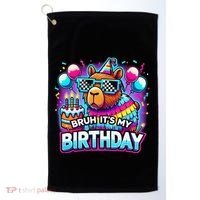 Bruh Its My Birthday Capybara Family Party Bday Gift Golf Towel thumb 0