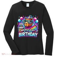 Bruh Its My Birthday Capybara Family Party Bday Gift Women's Long Sleeve Shirt thumb 0