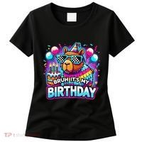 Bruh Its My Birthday Capybara Family Party Bday Gift Women's T-Shirt thumb 0