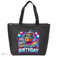 Bruh Its My Birthday Capybara Family Party Bday Gift Tote Bag thumb 0