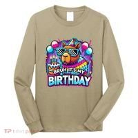 Bruh Its My Birthday Capybara Family Party Bday Gift Long Sleeve Shirt thumb 0