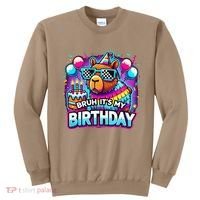Bruh Its My Birthday Capybara Family Party Bday Gift Sweatshirt thumb 0