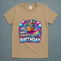 Bruh Its My Birthday Capybara Family Party Bday Gift T-Shirt thumb 5