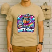 Bruh Its My Birthday Capybara Family Party Bday Gift T-Shirt thumb 6