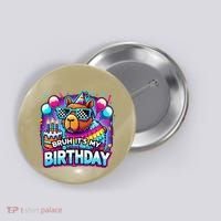 Bruh Its My Birthday Capybara Family Party Bday Gift Button thumb 0