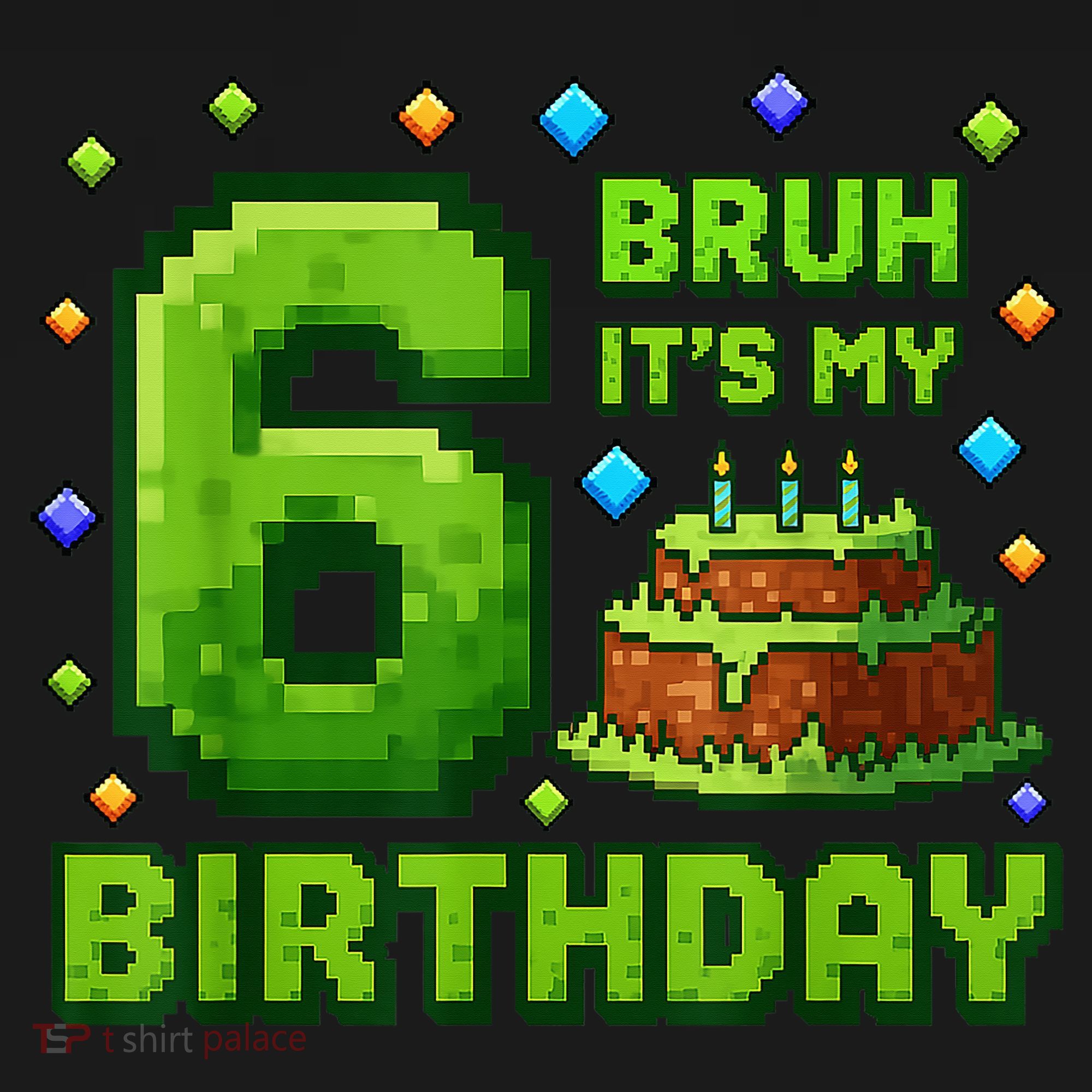 Bruh It'S My 6th Birthday Boy Gamer Pixel 6 Year Old Women's Hoodie