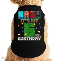 Bruh It'S My 6th Birthday Video Game Pixel Birthday Boy Doggie Tank thumb 0