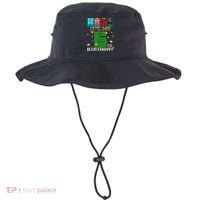 Bruh It'S My 6th Birthday Video Game Pixel Birthday Boy Bucket Hat thumb 0