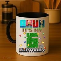 Bruh It'S My 6th Birthday Video Game Pixel Birthday Boy Coffee Mug thumb 4