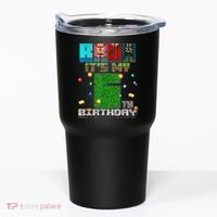 Bruh It'S My 6th Birthday Video Game Pixel Birthday Boy Tumbler thumb 0
