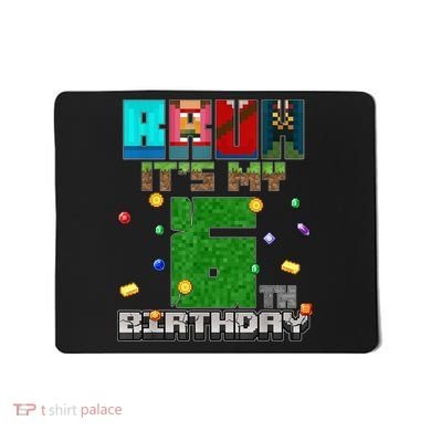 Bruh It'S My 6th Birthday Video Game Pixel Birthday Boy Mousepad