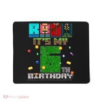 Bruh It'S My 6th Birthday Video Game Pixel Birthday Boy Mousepad thumb 0