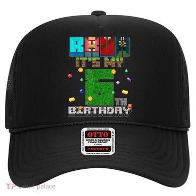 Bruh It'S My 6th Birthday Video Game Pixel Birthday Boy Hat