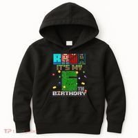 Bruh It'S My 6th Birthday Video Game Pixel Birthday Boy Kids Hoodie thumb 0