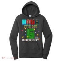 Bruh It'S My 6th Birthday Video Game Pixel Birthday Boy Women's Hoodie thumb 0
