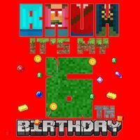 Bruh It'S My 6th Birthday Video Game Pixel Birthday Boy Santa Hat thumb 1