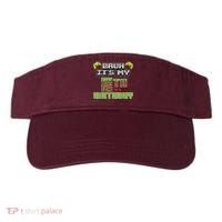 Bruh Its My 8th Birthday Boy Video Gamer Pixel Party Gaming Visor thumb 0