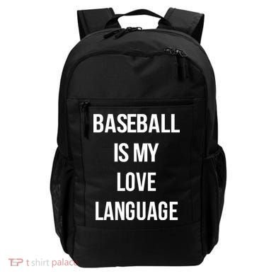 Baseball Is My Love Language Backpack