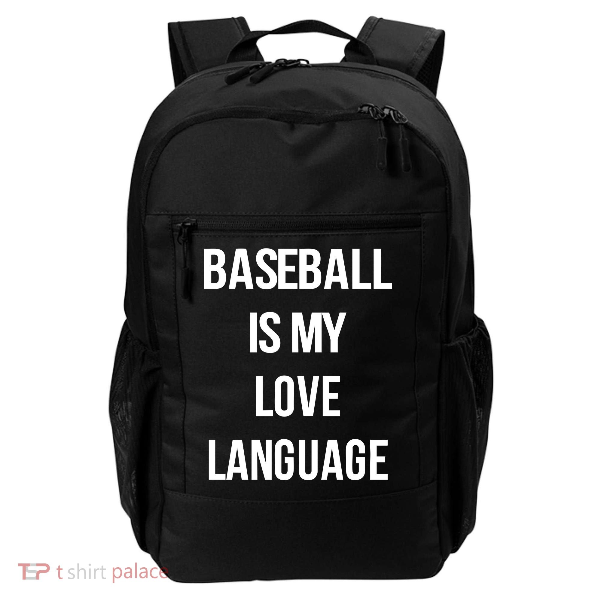 Baseball Is My Love Language Backpack