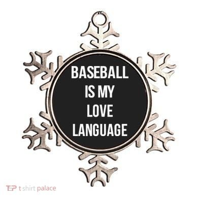 Baseball Is My Love Language Ornament