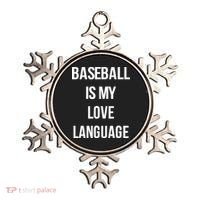 Baseball Is My Love Language Ornament thumb 0