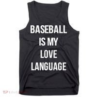 Baseball Is My Love Language Tank Top thumb 0