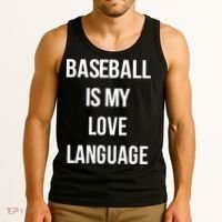 Baseball Is My Love Language Tank Top thumb 3