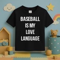 Baseball Is My Love Language Toddler T-Shirt thumb 3