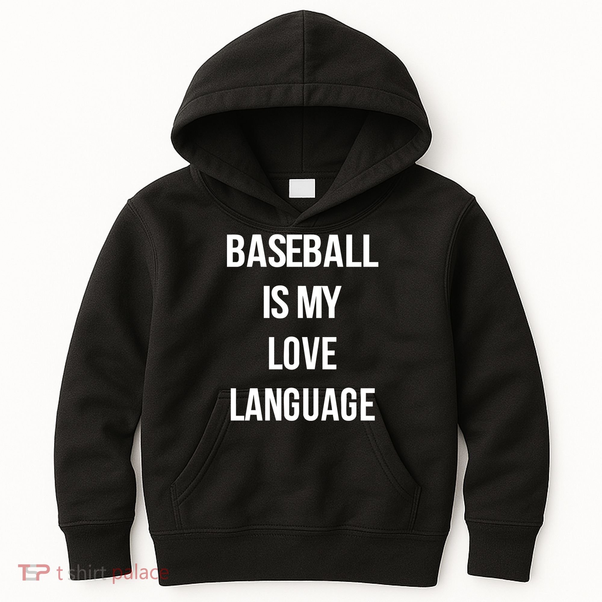 Baseball Is My Love Language Kids Hoodie