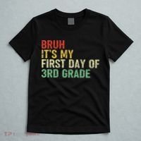 Bruh It's My First Day Of 3rd Grade Funny Back To School Boy T-Shirt thumb 5