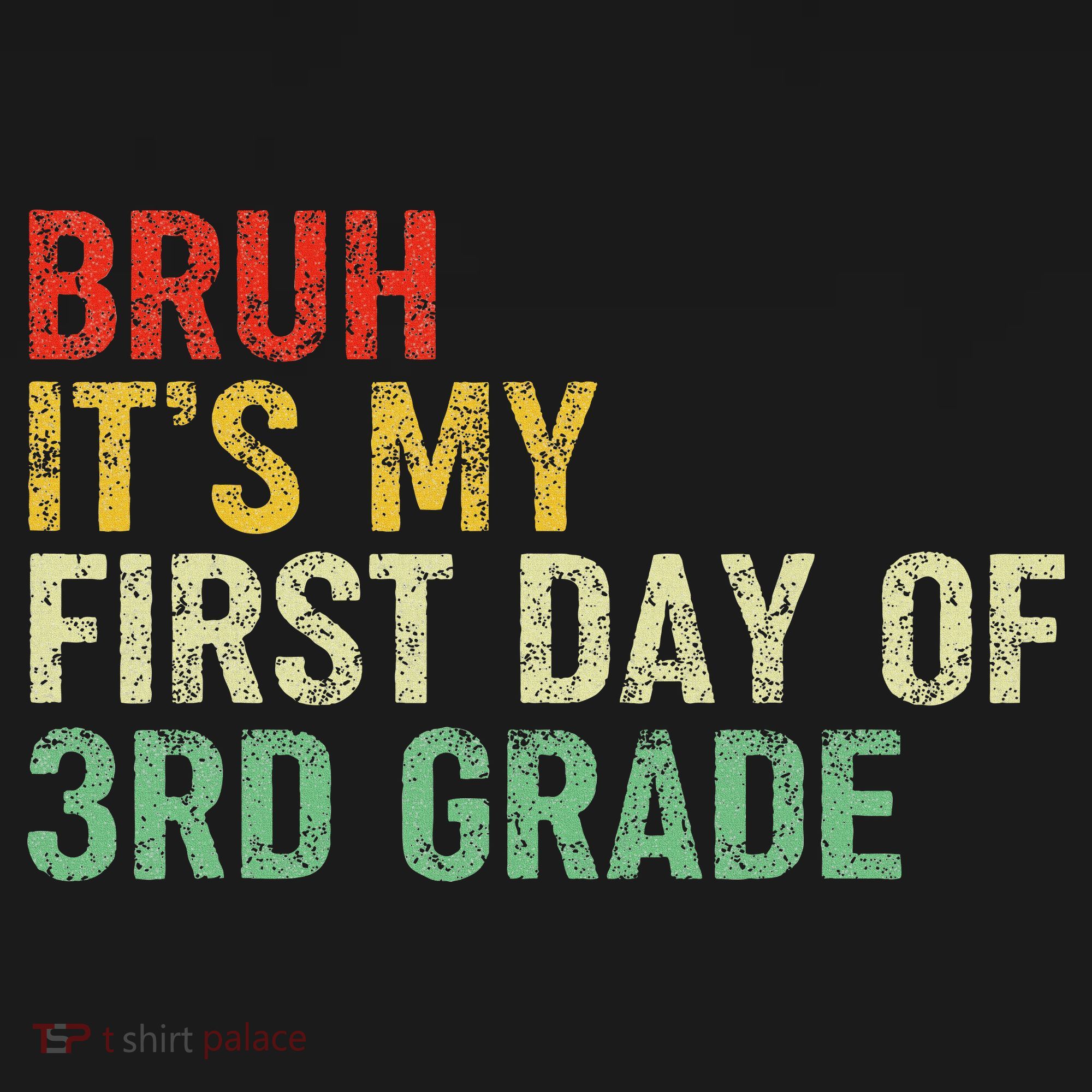 Bruh It's My First Day Of 3rd Grade Funny Back To School Boy Women's Hoodie