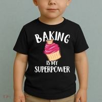 Baking Is My Superpower Baking Lovers Baking Themed Gift Toddler T-Shirt thumb 2