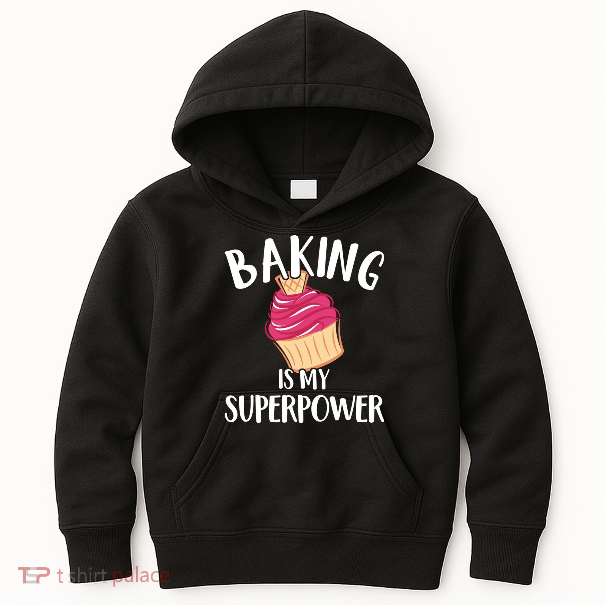 Baking Is My Superpower Baking Lovers Baking Themed Gift Kids Hoodie